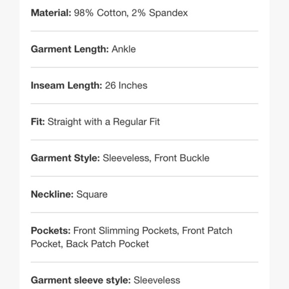 (8)- The Nines by HATCH™ Sleeveless Classic Cotton Twill Maternity Jumpsuit - Picture 9 of 11